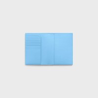 PASSPORT COVER TAKEAWAY IN SMOOTH LAMBSKIN - SKY BLUE / RED - GIFTS FOR HIM - 2 | CELINE