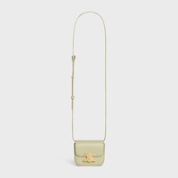 MINI CLAUDE in Shiny calfskin - ALMOND GREEN - MORE LINES - 1 | CELINE