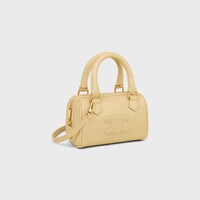 MINI BOSTON IN SMOOTH CALFSKIN - Spring Yellow - MORE LINES - 2 | CELINE