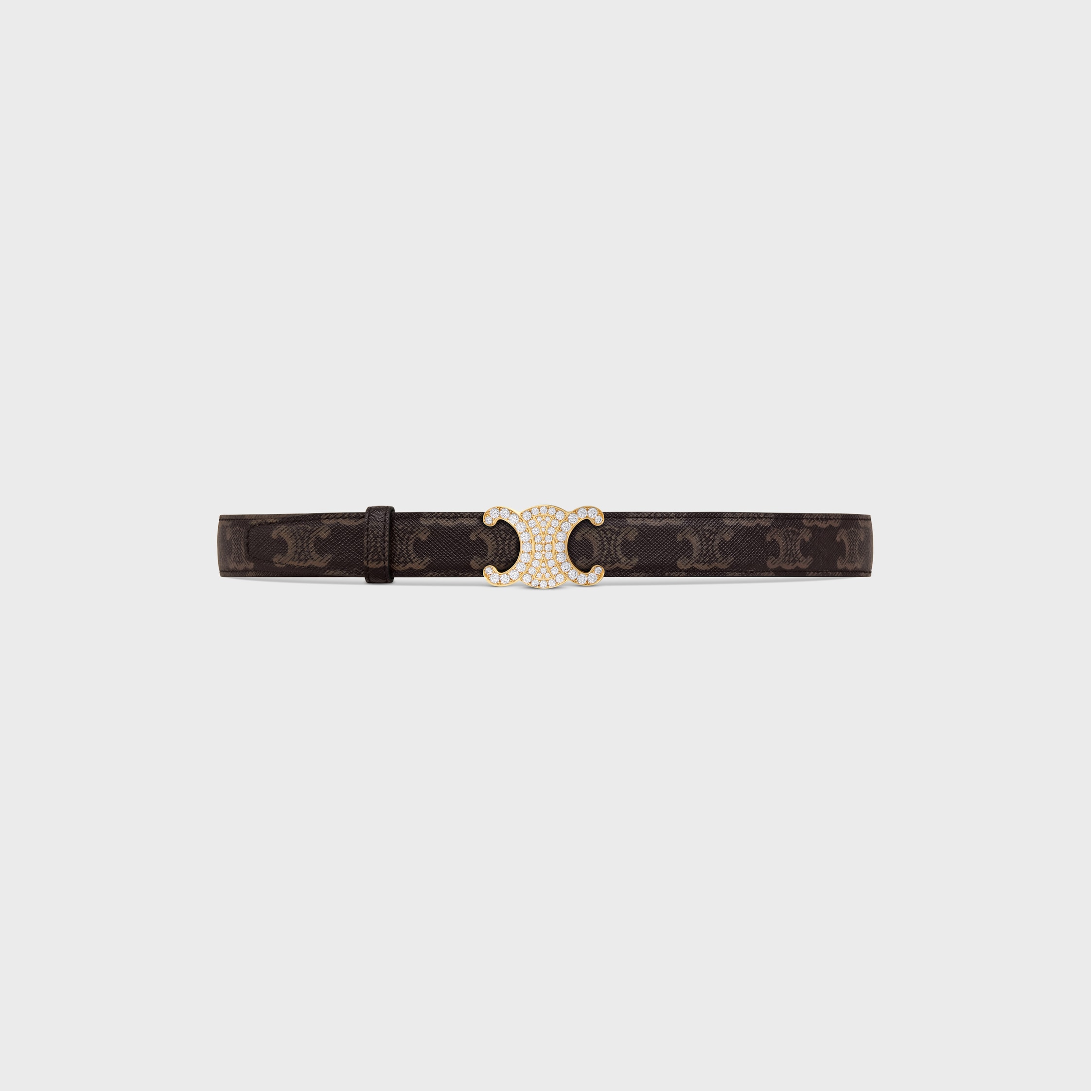 トリオンフ バックル&リバーシブルストラップ 25MM - ブラック | CELINE トリオンフ バックル&リバーシブルストラップ 25MM - ブラック | CELINE