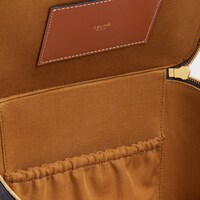 SQUARE VANITY CASE IN TRIOMPHE CANVAS AND CALFSKIN - TAN - SMALL GIFTS - 1 | CELINE