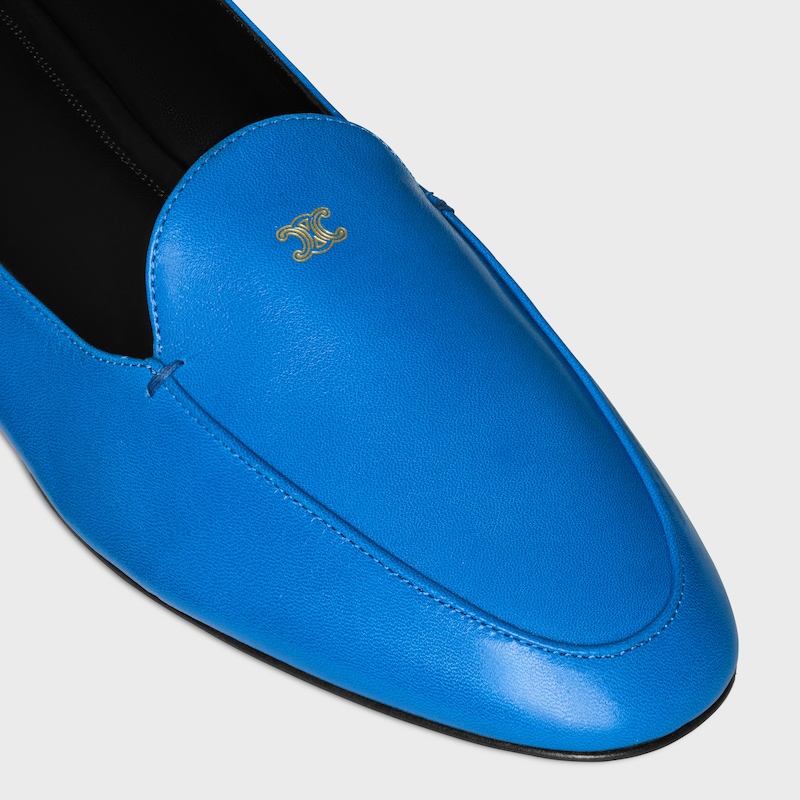 AURA LOAFER IN GOATSKIN - ULTRA BLUE -  - 1 | CELINE