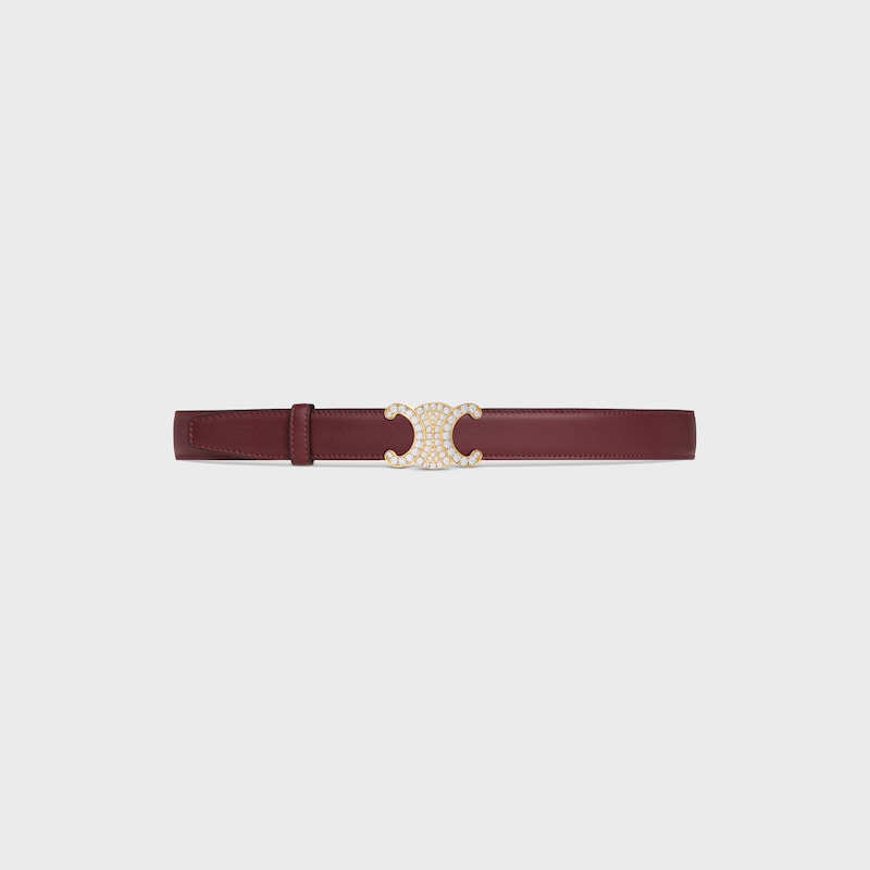 Reversible Strap 25MM IN Smooth and Grained Calfskin -  -  - 1 | CELINE