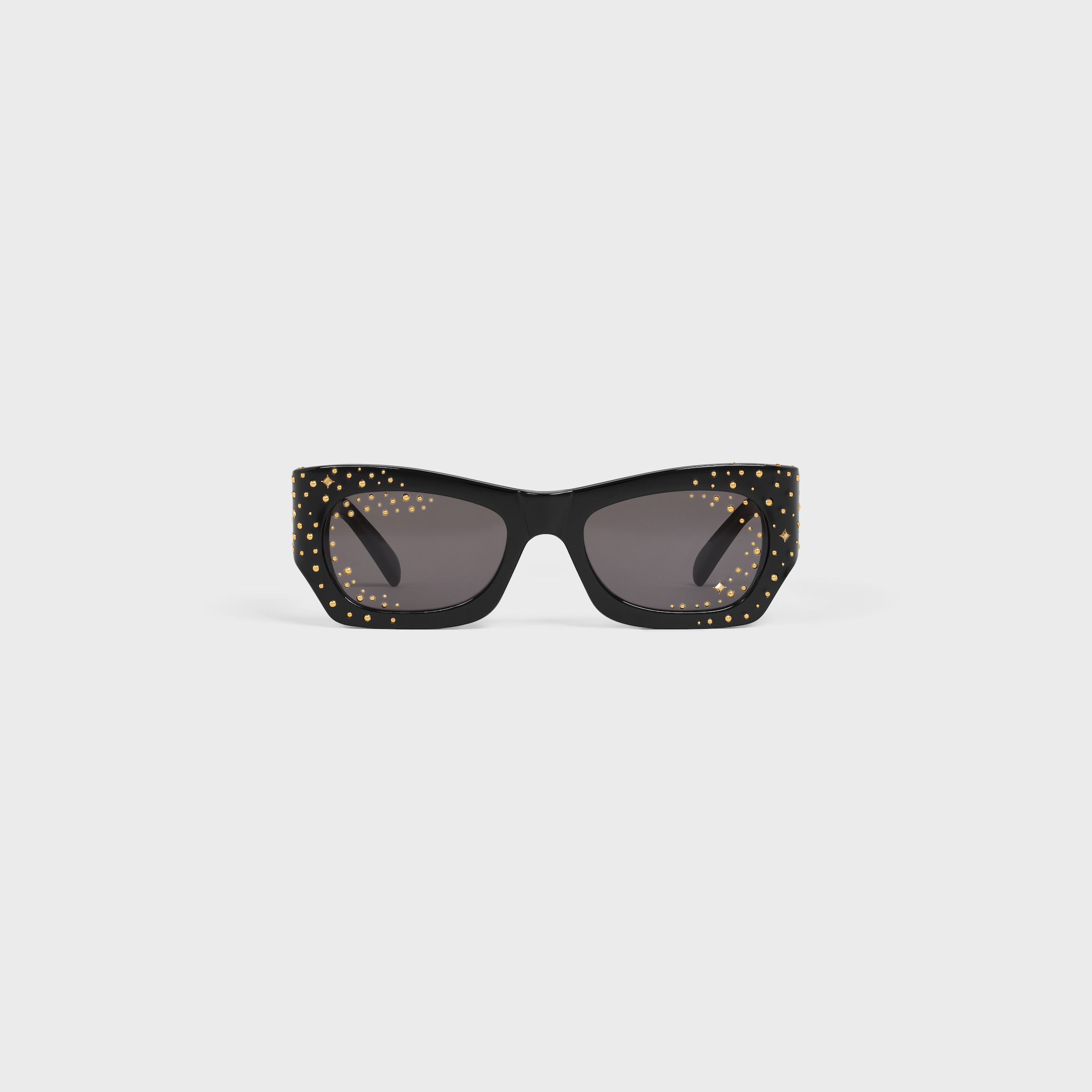CELINE セリーヌ マカダム ラインストーン サングラス y2k GRAPHIC S333 SUNGLASSES IN ACETATE WITH CRYSTALS AND METAL - BLACK