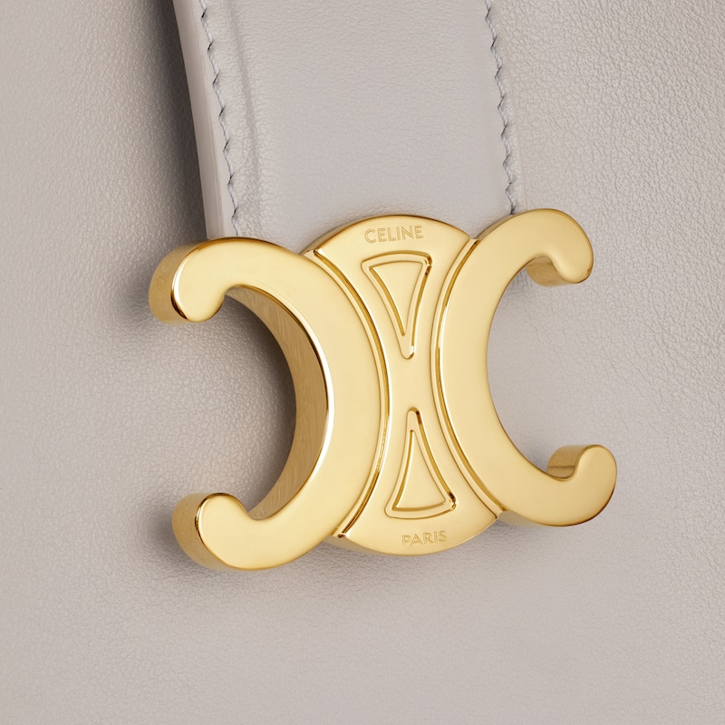 SMALL BUCKET LOUISE IN SMOOTH CALFSKIN - SOFT GREY - CROSS-BODY BAGS - 1 | CELINE