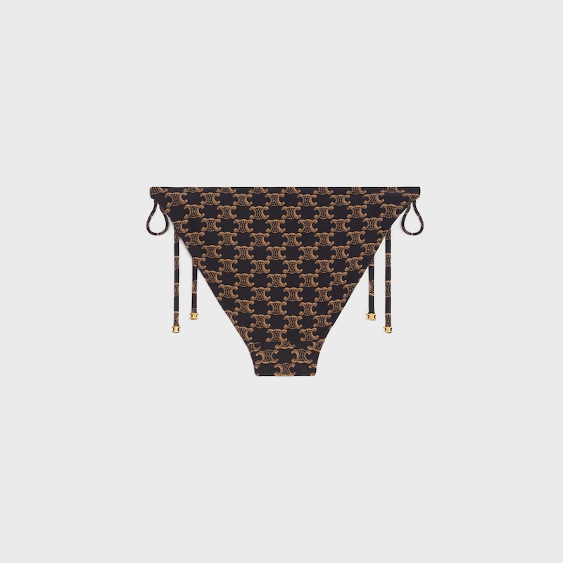 swimsuit bottom in monogram matte jersey - TOFFEE / BROWN -  - 1 | CELINE