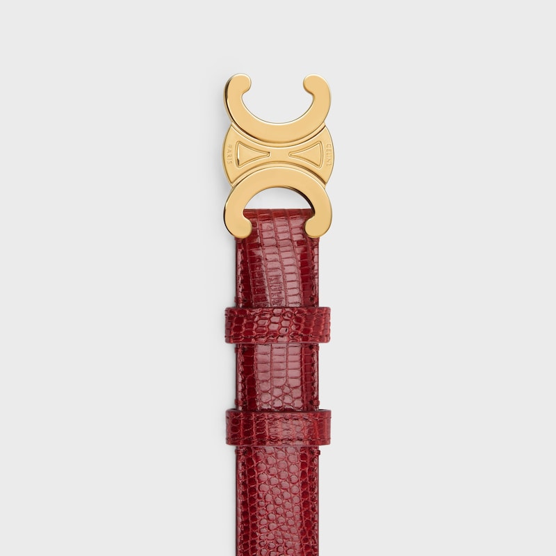 Triomphe Belt 25MM in Lizard - RUBY -  - 1 | CELINE