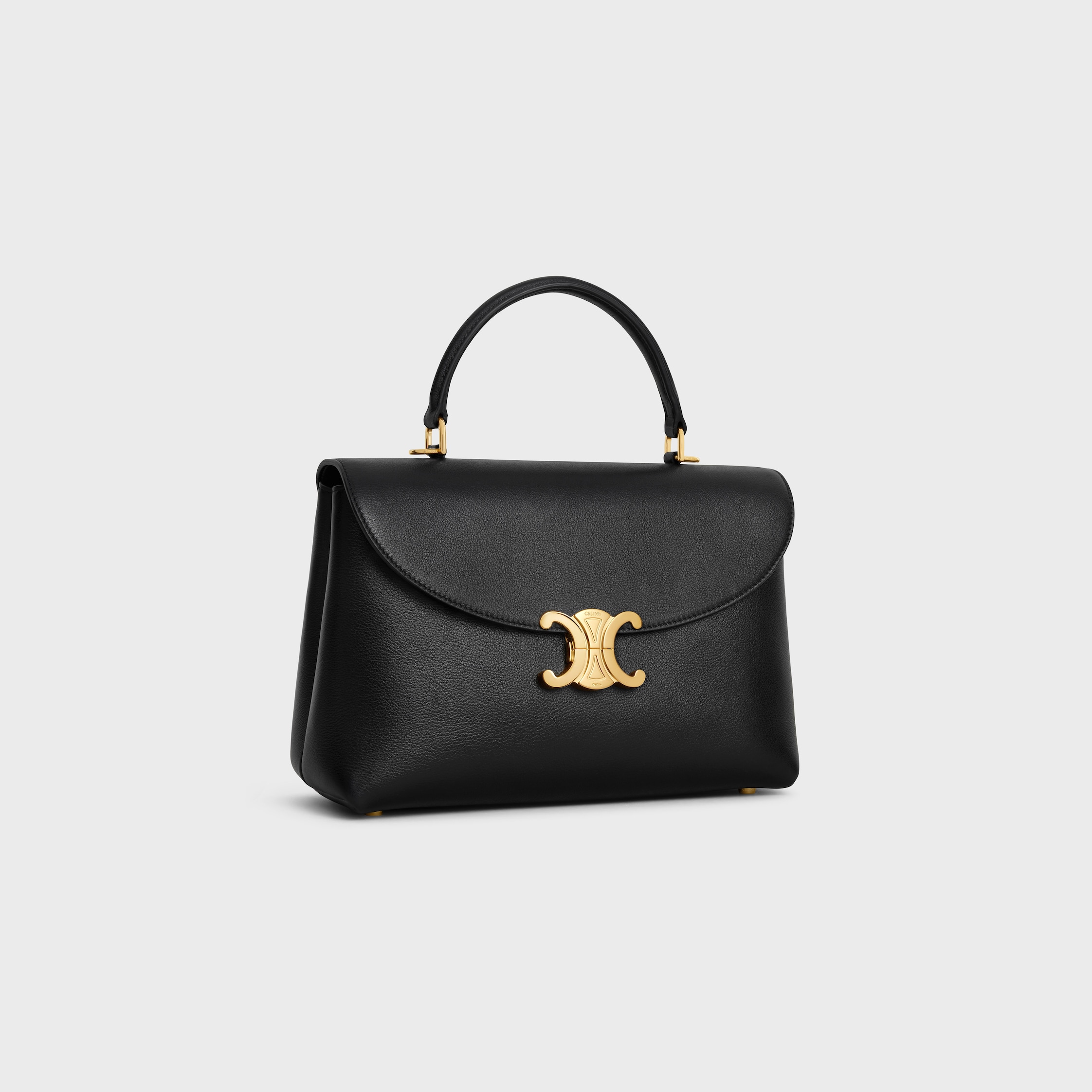 【CELINE】Medium Aucourt 16 soft in natural calfskin MEDIUM AUCOURT 16 SOFT IN SUPPLE NATURAL CALFSKIN - | CELINE
