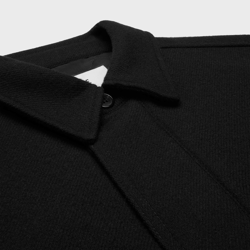 SOBRECAMISA DE FRANELA DE LANA - NEGRO -  - 1 | CELINE