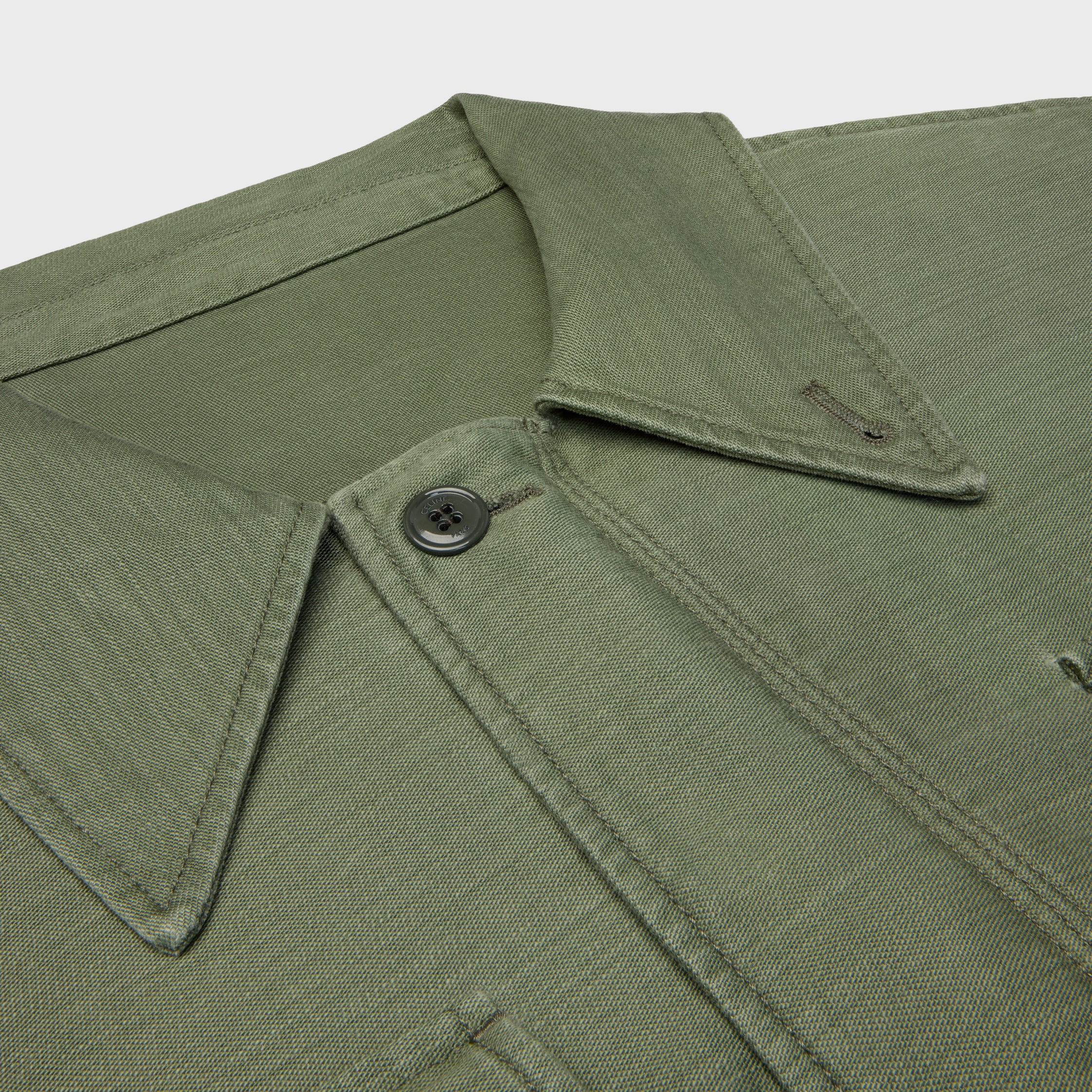 Matin Kim クロップドジャケット オリーブグリーン SIDE BUTTON ONE SHOULDER KNIT TOP IN LIGHT GREEN – Matin Kim