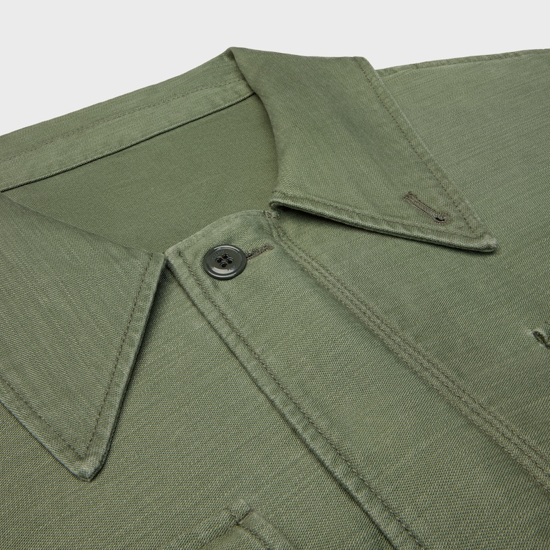 parka IN cotton satin - LIGHT GREEN -  - 1 | CELINE