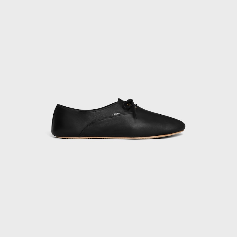 BALLET - LACE-UP SHOE IN LAMBSKIN - BLACK -  - 1 | CELINE