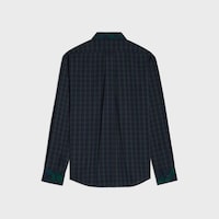 shirt IN TARTAN COTTON - NAVY/GREEN -  - 2 | CELINE