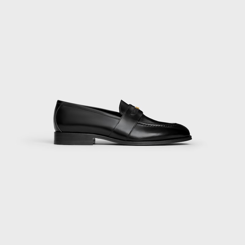 CELINE MALAQUAIS TRIOMPHE LOAFER AUS POLIERTEM STIERLEDER - SCHWARZ -  - 1 | CELINE