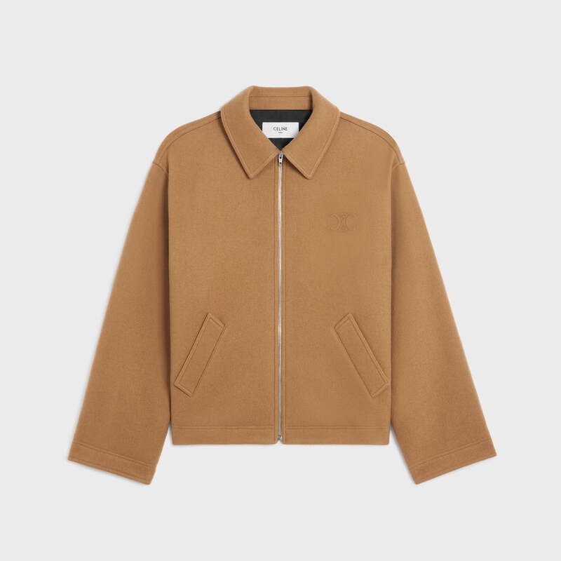CHAQUETA DE FIELTRO DE LANA - CAMEL -  - 1 | CELINE