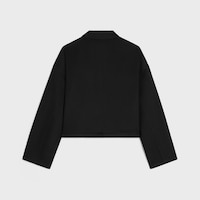 cardigan jacket in double faced cashmere - BLACK -  - 2 | CELINE