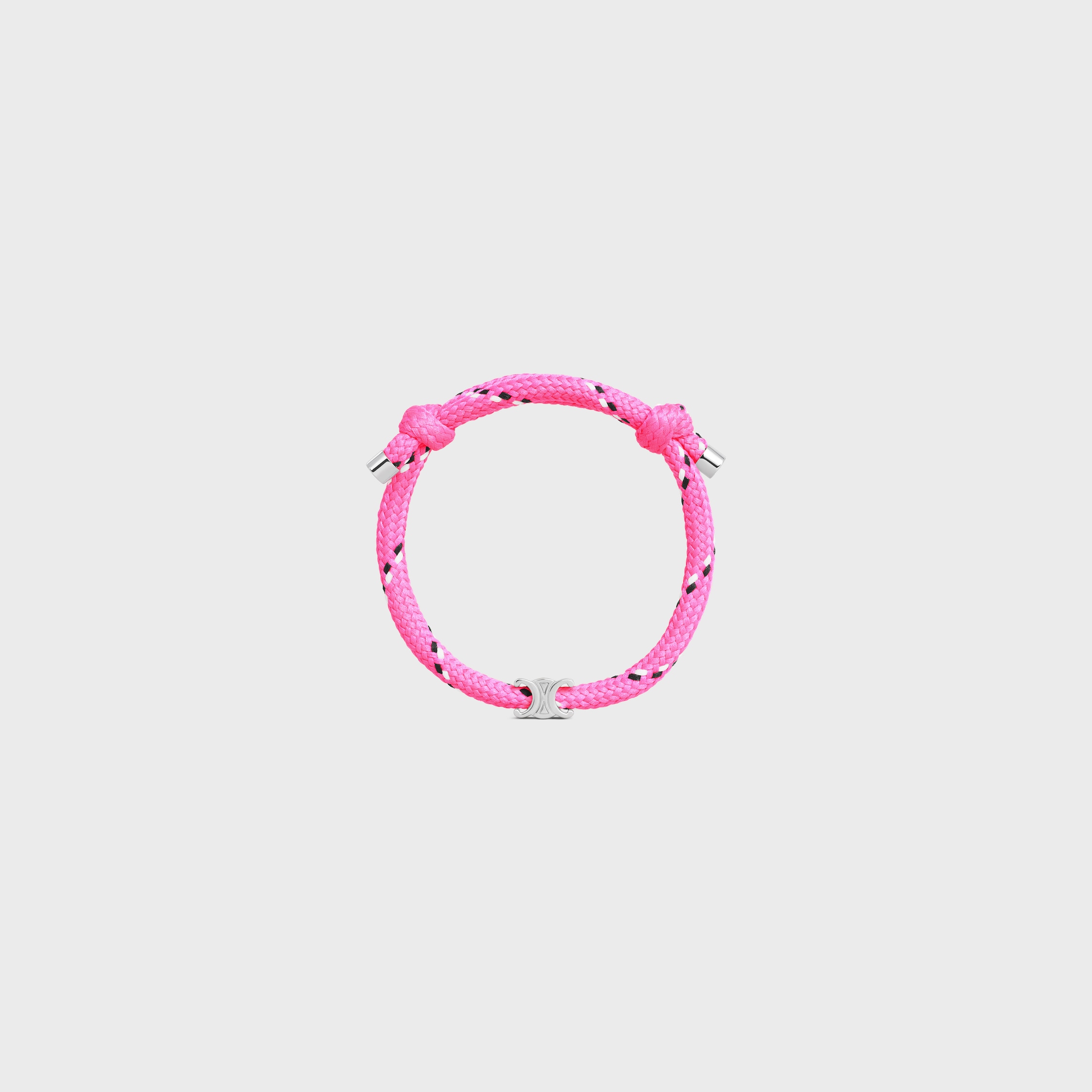 ブレスレット CELINE Triomphe Beach Bracelet in Polyester and Brass Celine Triomphe Beach Bracelet in Polyester and Brass with