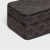 Rectangular box in triomphe canvas - BLACK / TAN - HOME - 4 | CELINE