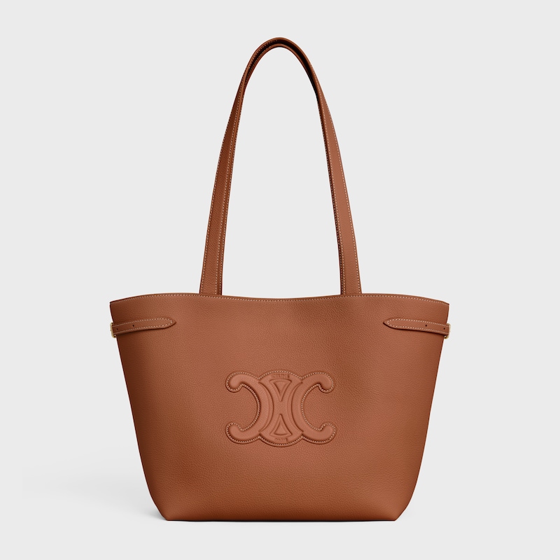 SMALL CABAS ANAÏS CUIR TRIOMPHE IN Grained calfskin - TAN - HOBO AND TOTE BAGS - 1 | CELINE