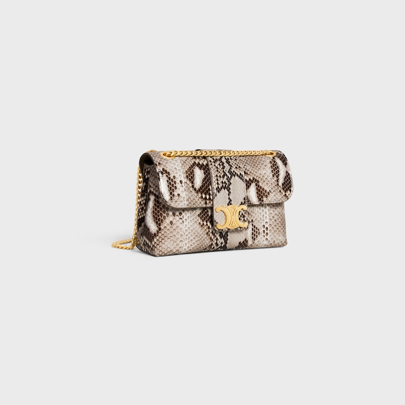 TEEN CELINE VICTOIRE BAG in PYTHON - NATURAL - MORE LINES - 1 | CELINE