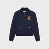 blouson jacket in diagonal wool - INK -  - 1 | CELINE