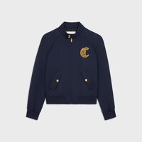 斜紋羊毛外套 - 墨藍色 -  - 1 | CELINE