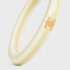 Celine Sorbet Bangle in Resin and Brass with Gold Finish - WHITE / YELLOW -  - 2 | CELINE