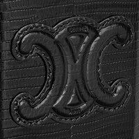 lock bag cuir triomphe in Lizard - BLACK - CUIR TRIOMPHE - 1 | CELINE
