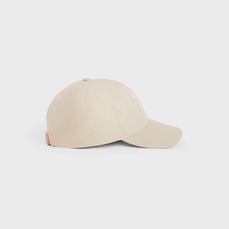 triomphe baseball cap in cotton - VANILLA -  - 1 | CELINE