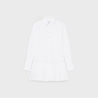 shirt dress IN technical cotton poplin - WHITE -  - 1 | CELINE
