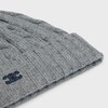 cable-knit triomphe beanie in cashmere - GREY -  - 3 | CELINE