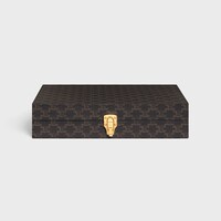 BACKGAMMON IN TRIOMPHE CANVAS - BLACK / TAN - HOME - 2 | CELINE