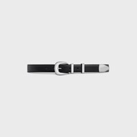 미디엄 25MM 웨스턴 벨트 - 토뤼옹 가죽 - 블랙 -  - 2 | CELINE