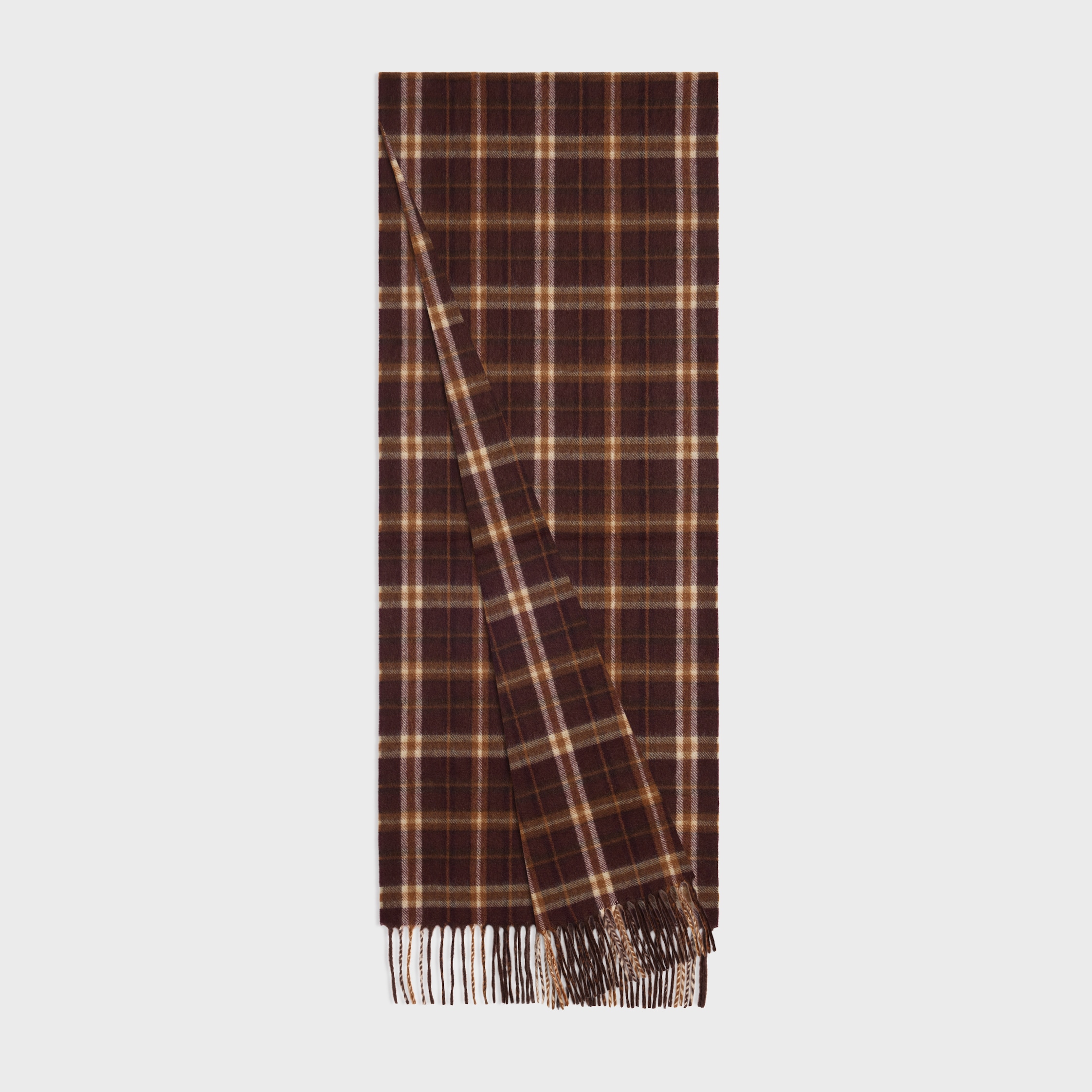 CELINE 19AW ウールマフラー　SCARF IN TARTAN WOOL CELINE 19AW ウールマフラー SCARF IN TARTAN WOOL CELINE 19AW ウール