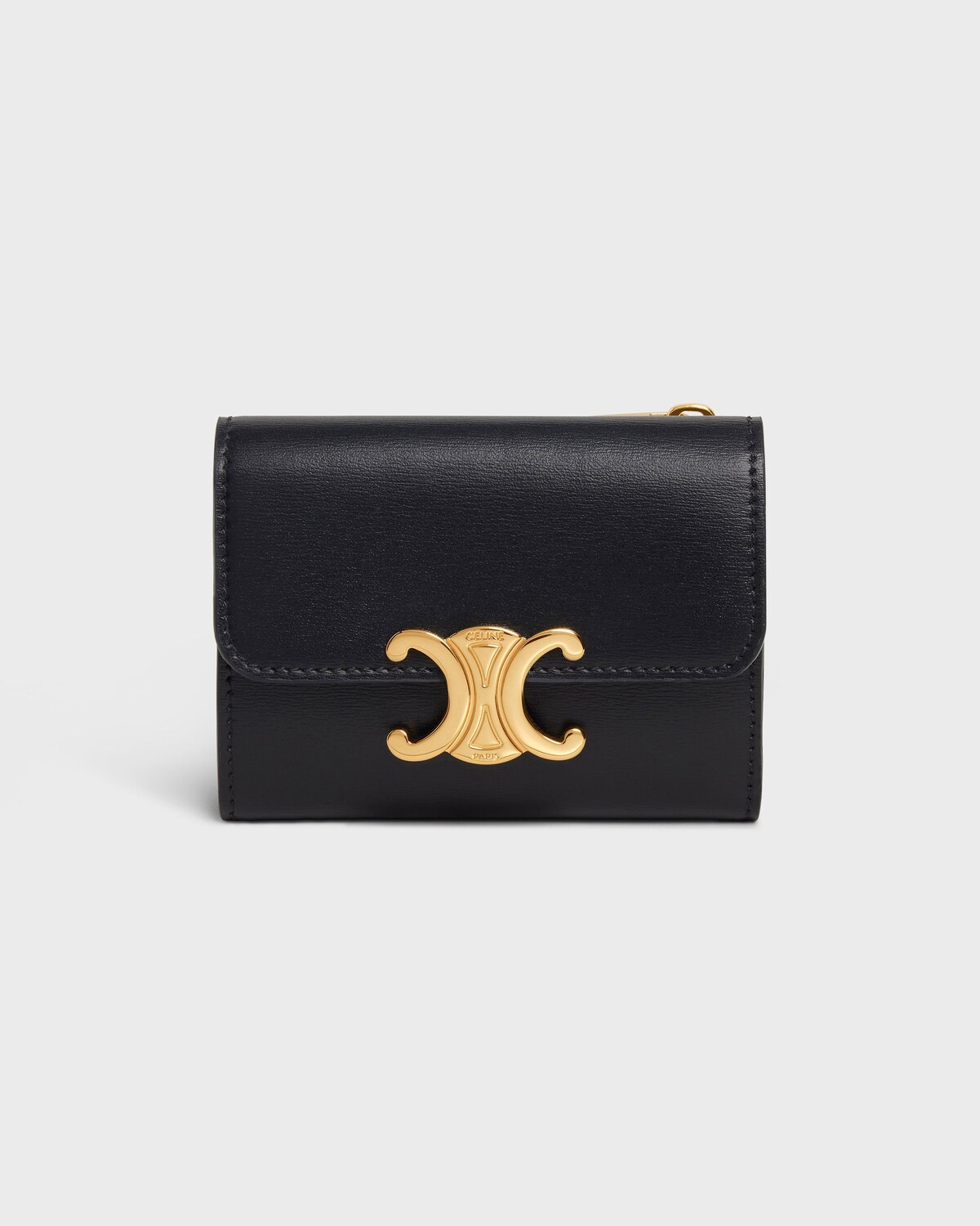 Compact Wallet With Coin Triomphe In Shiny Calfskin — 10I653DPV.38NO