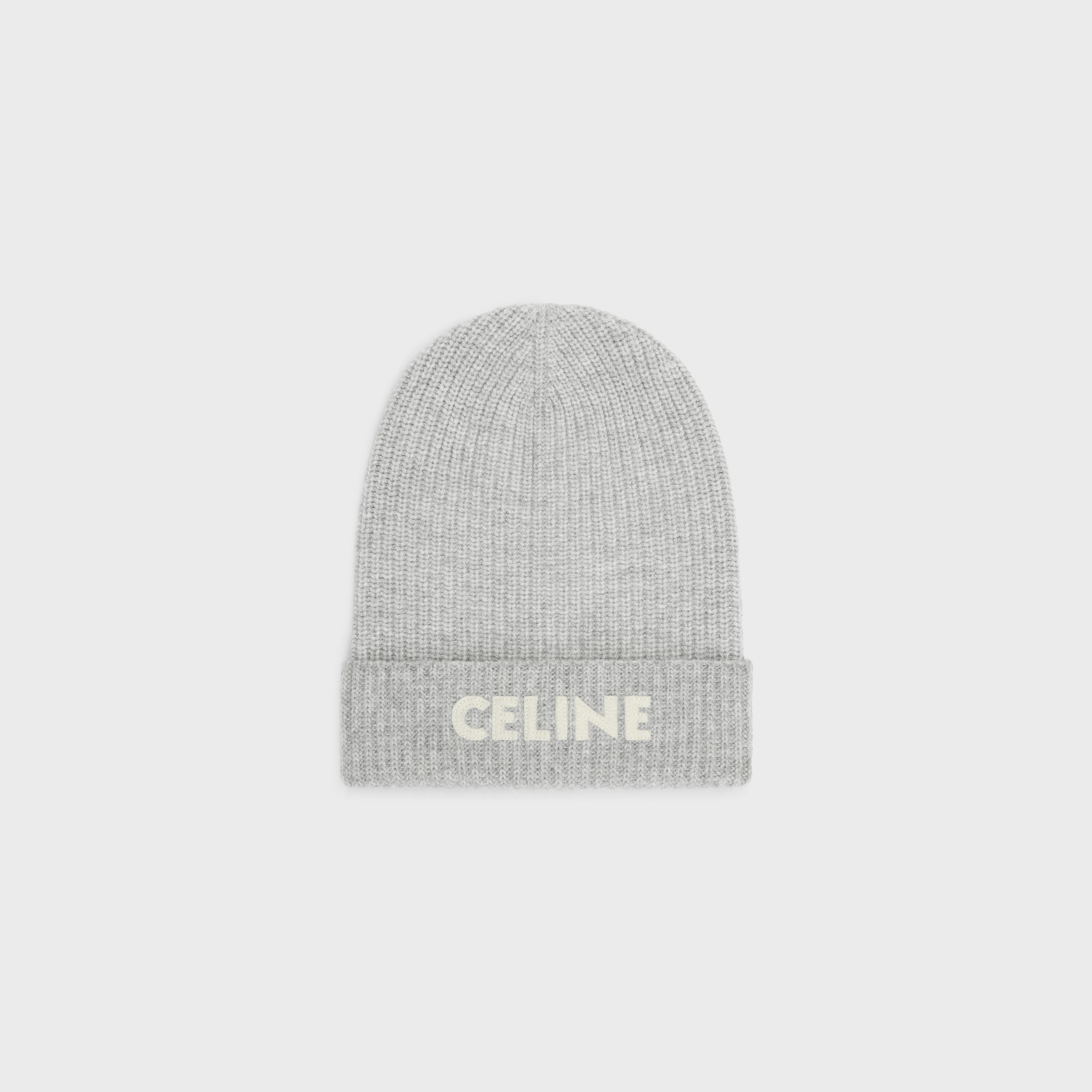 CELINE 22SS EMBROIDERED KNIT WOOL BEANIE Handmade Knitwear