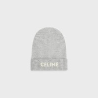 CELINE 비니 - 리브드 울 - 라이트 그레이 -  - 1 | CELINE