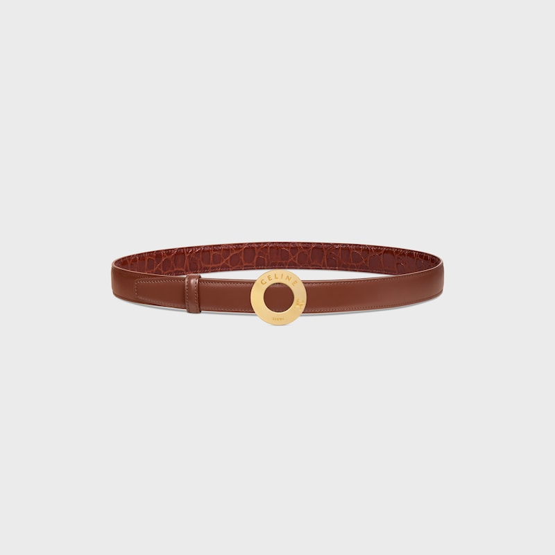 Wendbarer Riemen 25 mm AUS TAURILLONLEDER UND KALBSLEDER MIT KROKO-PR&Auml;GUNG -  -  - 1 | CELINE