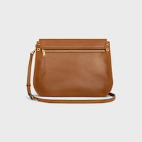 SOFT TRIOMPHE BESACE IN SUPPLE SHINY LAMBSKIN - SOFT TAN - SHOULDER BAGS - 2 | CELINE