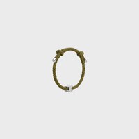 トリオンフ ビーチ ブレスレット / アクリル＆ロジウムフィニッシュ ブラス - カーキ / シルバー -  - 1 | CELINE