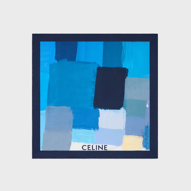 方巾 - 天空蓝/海军蓝/灰色 -  - 1 | CELINE