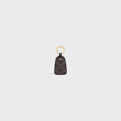 키 홀더 - 트리옹프 캔버스 & 카프스킨 - 블랙 - 스몰 기프트 - tileIndex | CELINE