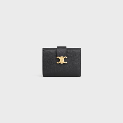 니노 파인 스트랩 지갑 - 서플 그레인 카프스킨 - 블랙 - GIFT FINDER - tileIndex | CELINE
