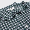 camicia morbida in panno di cotone tartan - Bianco / Verde / Giallo -  - 3 | CELINE