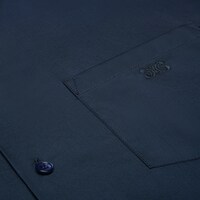 bowling shirt IN cotton poplin - INDIGO -  - 1 | CELINE