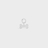 Bone strass dog medal in brass - SILVER - DOG ACCESSORIES - 1 | CELINE