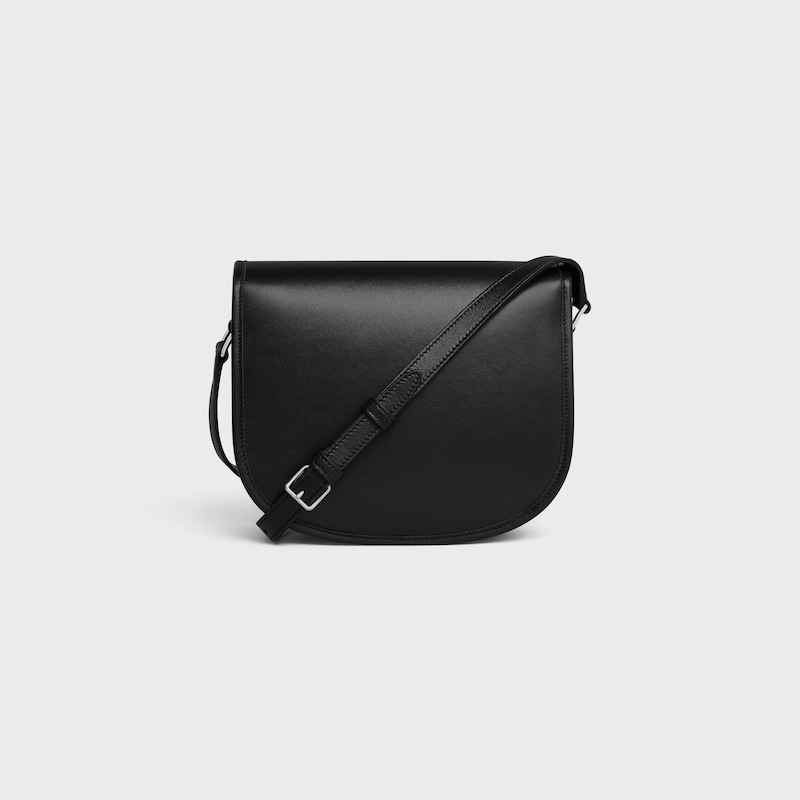 MEDIUM BESACE TRIOMPHE IN SUPPLE NATURAL CALFSKIN - BLACK - ESSENTIAL GIFTS - 1 | CELINE