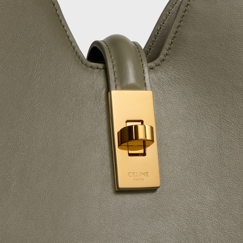 SMALL CAMILLE 16 SOFT BAG IN SMOOTH CALFSKIN - GOLDEN KHAKI - MORE LINES - 1 | CELINE