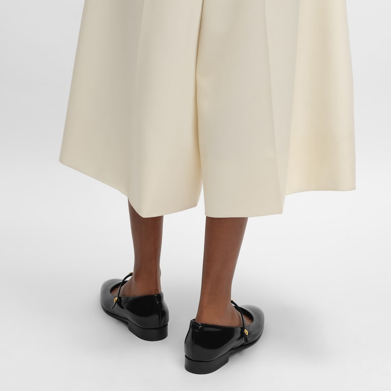 BALLERINE CITY EN CUIR DE VEAU BRILLANT - Noir -  - 1 | CELINE