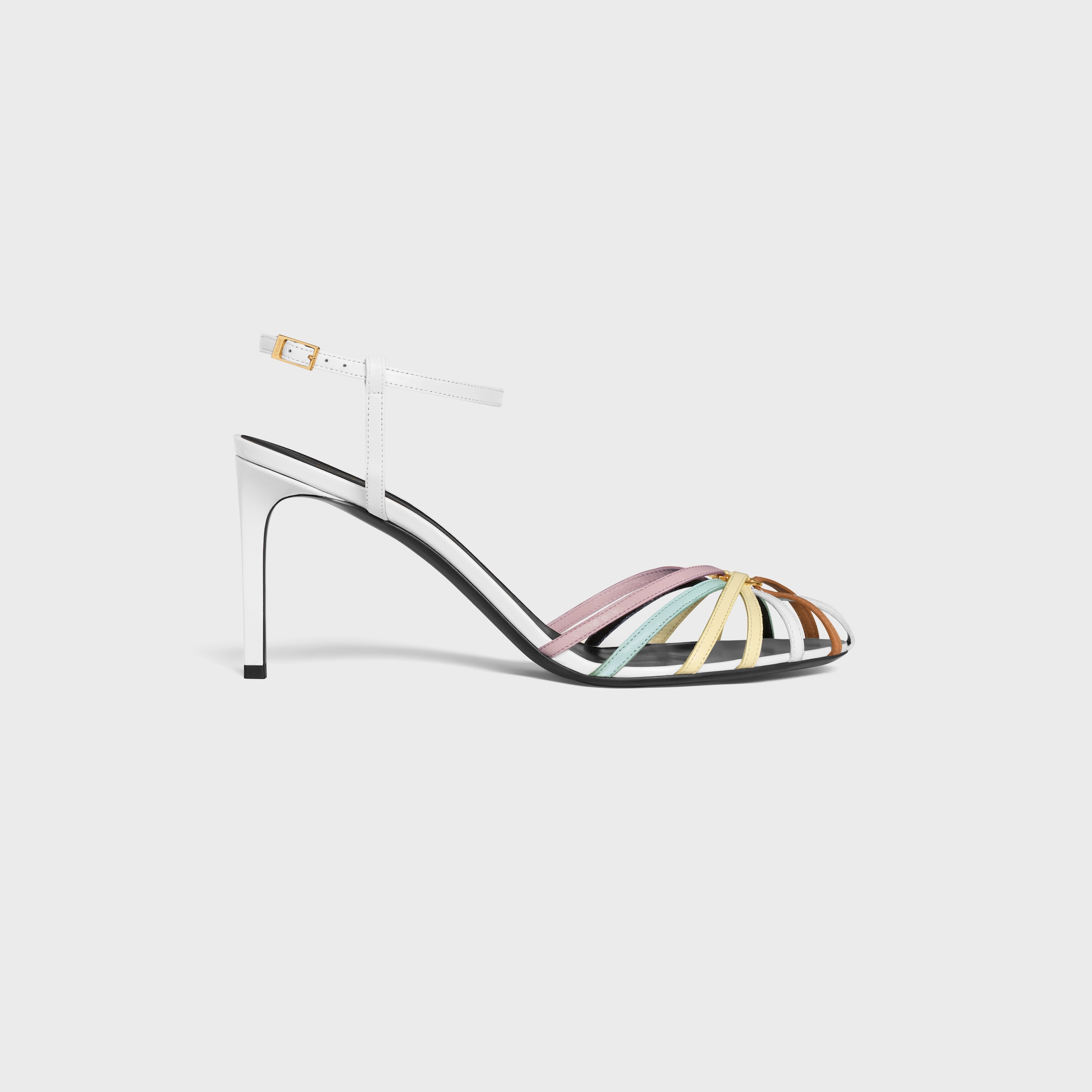 CELINE TRIOMPHE SANDAL IN LAMBSKIN - MULTICOLOR | CELINE
